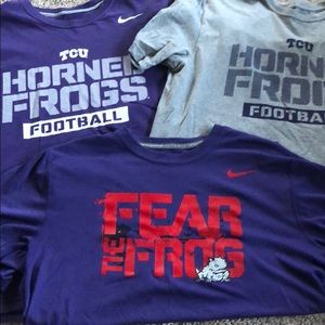 3 Large Men’s Nike TCU T-shirts!